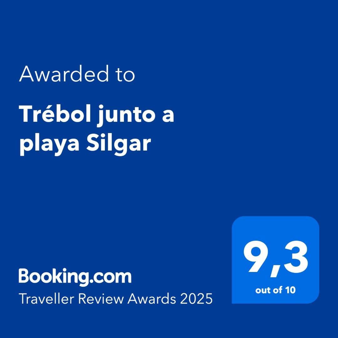 Trebol Junto A Playa Silgar Apartment Sanxenxo Exterior foto